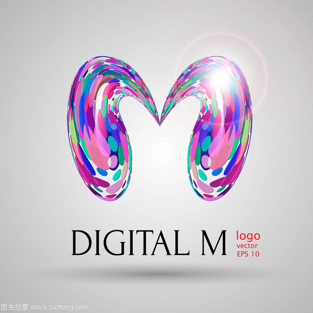 灰色泡影 现代矢量设计中字母『Ｍ』的数字美学